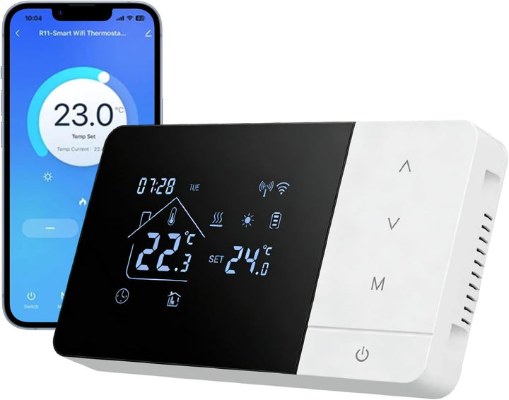 Smart Wireless Thermostat Raumthermostate, für Tuya Batteriethermostat Wifi Heizung/Kühlung Thermost