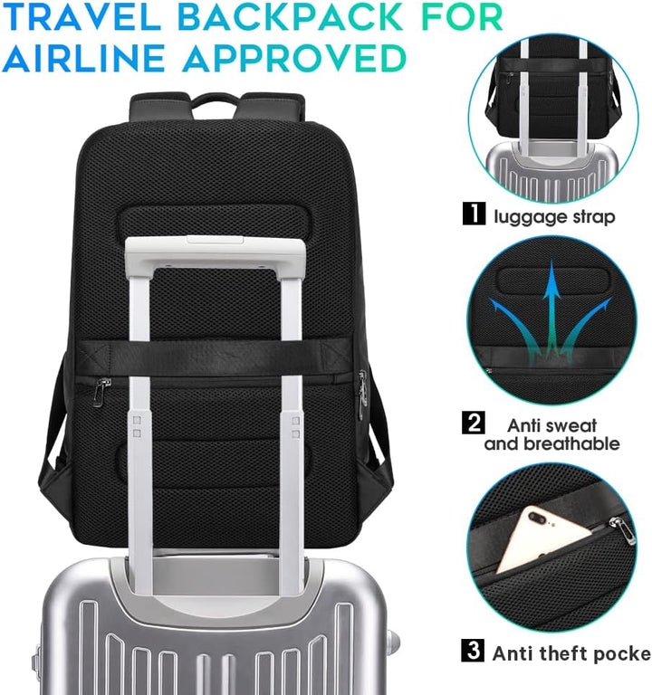 BANGE Business-Smart-Rucksack, wasserdicht, 39,6 cm (15,6 Zoll) Laptop-Rucksack, robuster Reiserucks