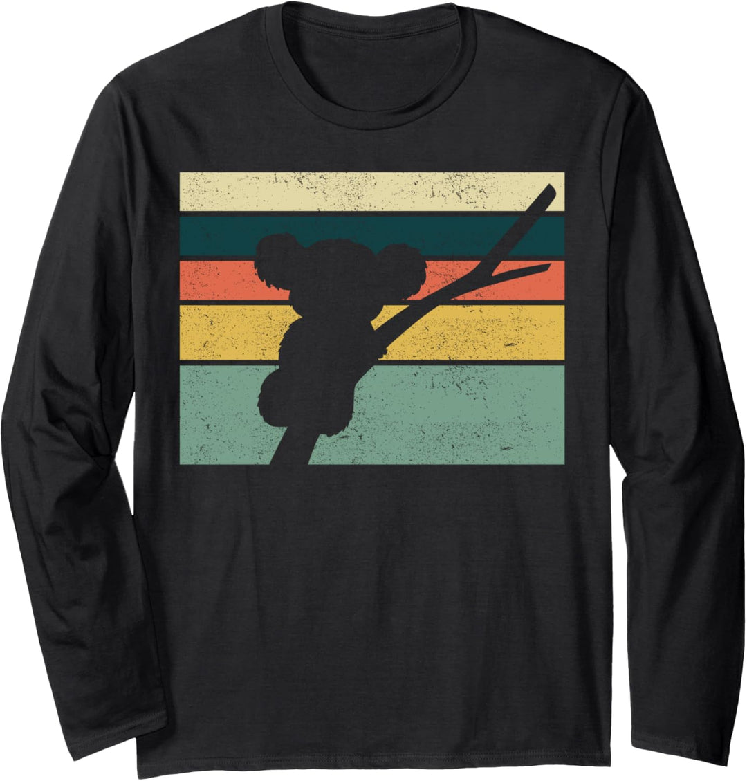 Koala Retro & Vintage Design - Farbblock Langarmshirt