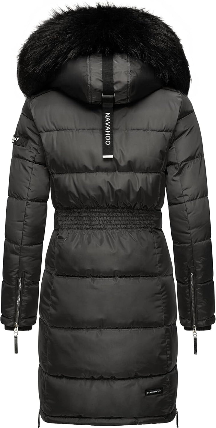 Navahoo Damen Warmer Winter Steppmantel Sinja S-XXL M Anthracite, M Anthracite