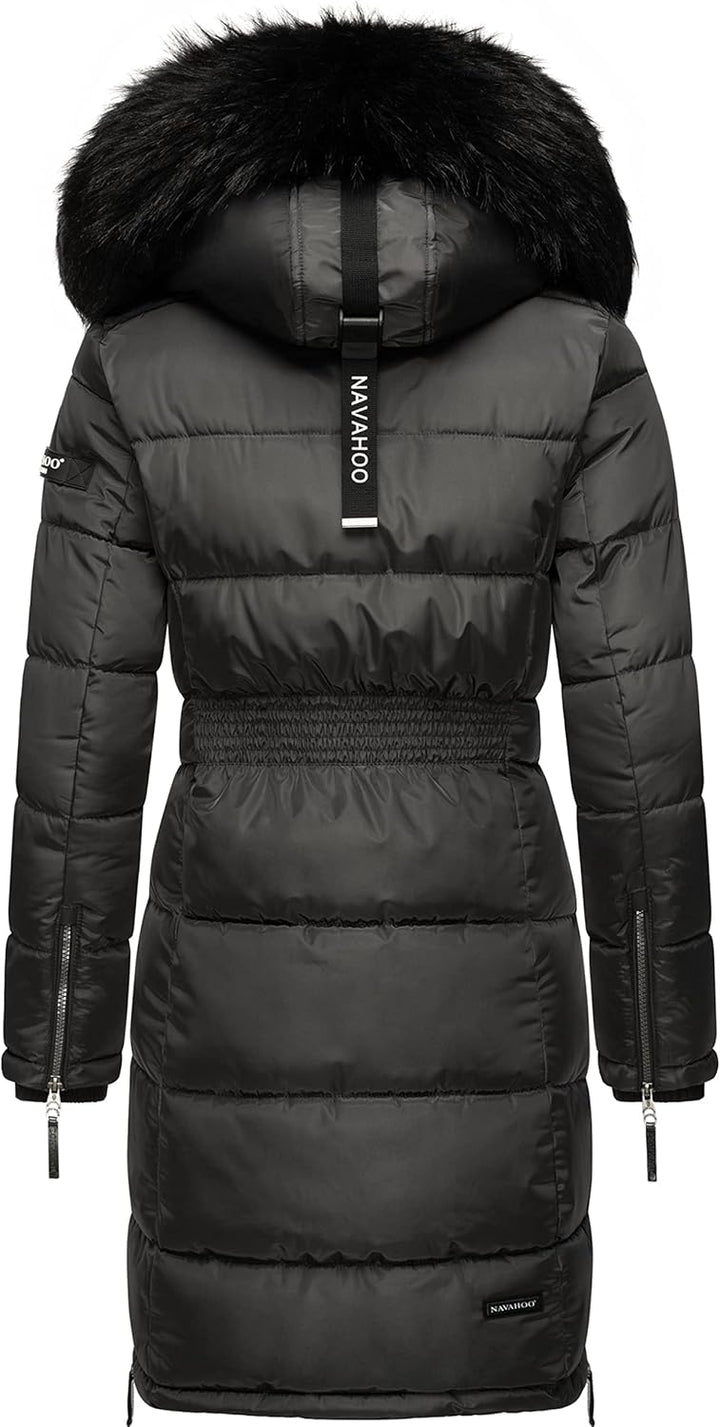 Navahoo Damen Warmer Winter Steppmantel Sinja S-XXL S Anthracite, S Anthracite