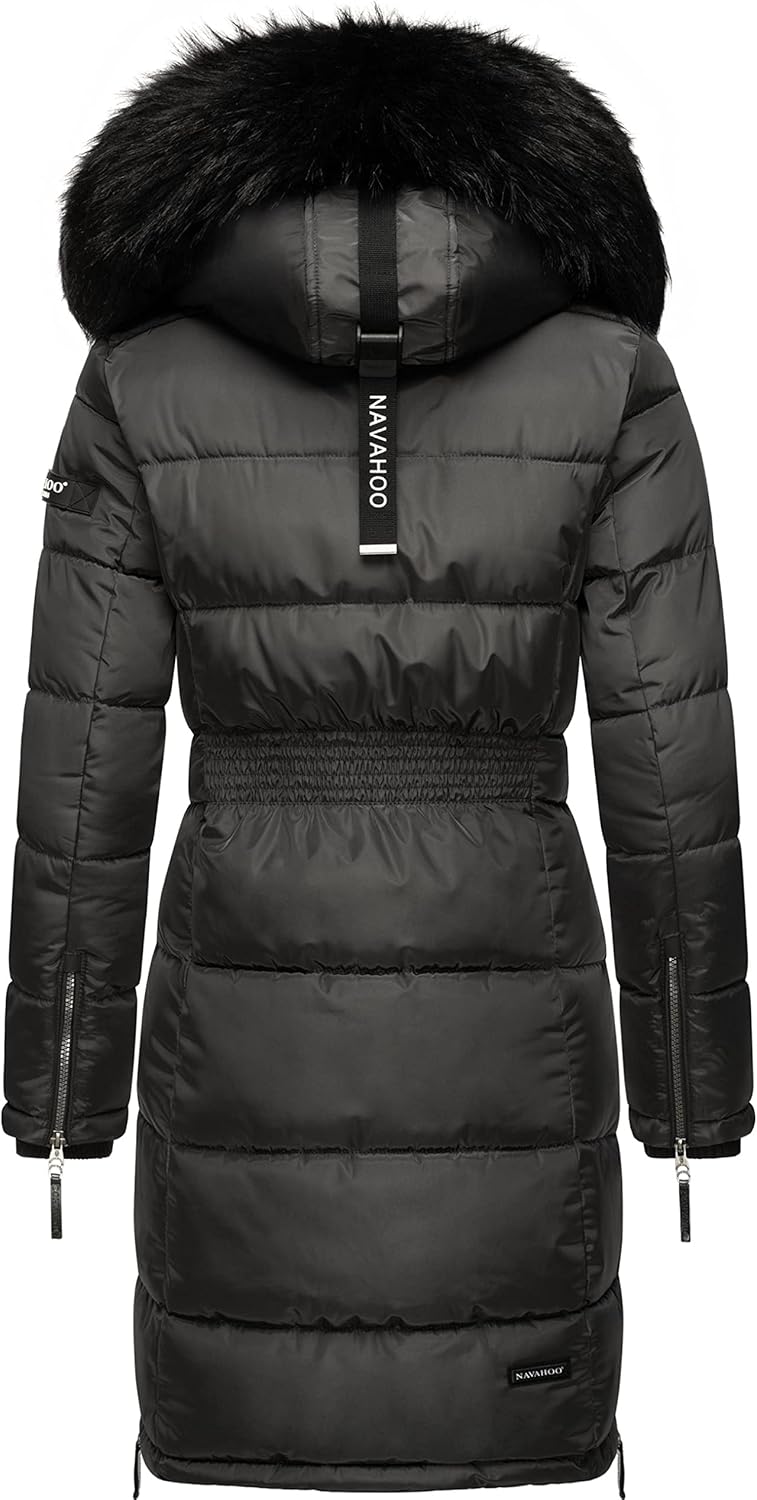 Navahoo Damen Warmer Winter Steppmantel Sinja S-XXL XL Anthracite, XL Anthracite