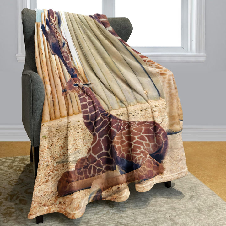 YISUMEI - 150 x 200 cm Decke - Giraffe Fleecedecke,Kaschmir-Gefühl Kuscheldecke Geeignet für Bett od