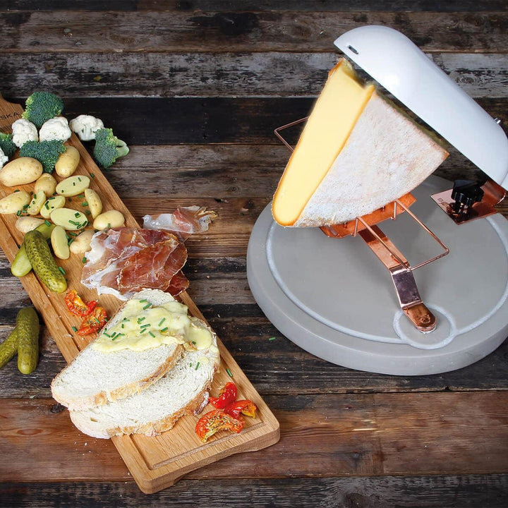 Boska Raclette Quattro Beton - Schweizer Tradition - drehbarer Träger