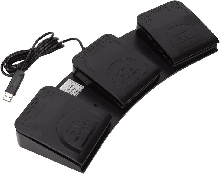 Bewinner USB Fussschalter Aktionsschalterpedal, 3 Tasten MIDI Controller Fussschaltersteuerung Angep