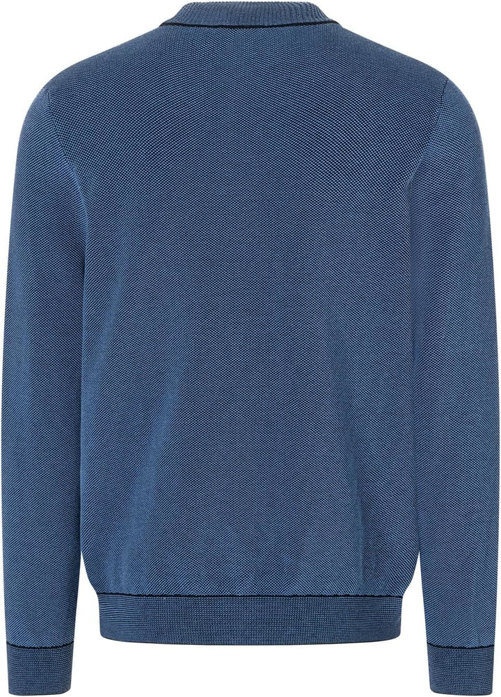 Maerz Herren Biobaumwolle Strickjacke 58 Blau (Blue Grape 331), 58 Blau (Blue Grape 331)