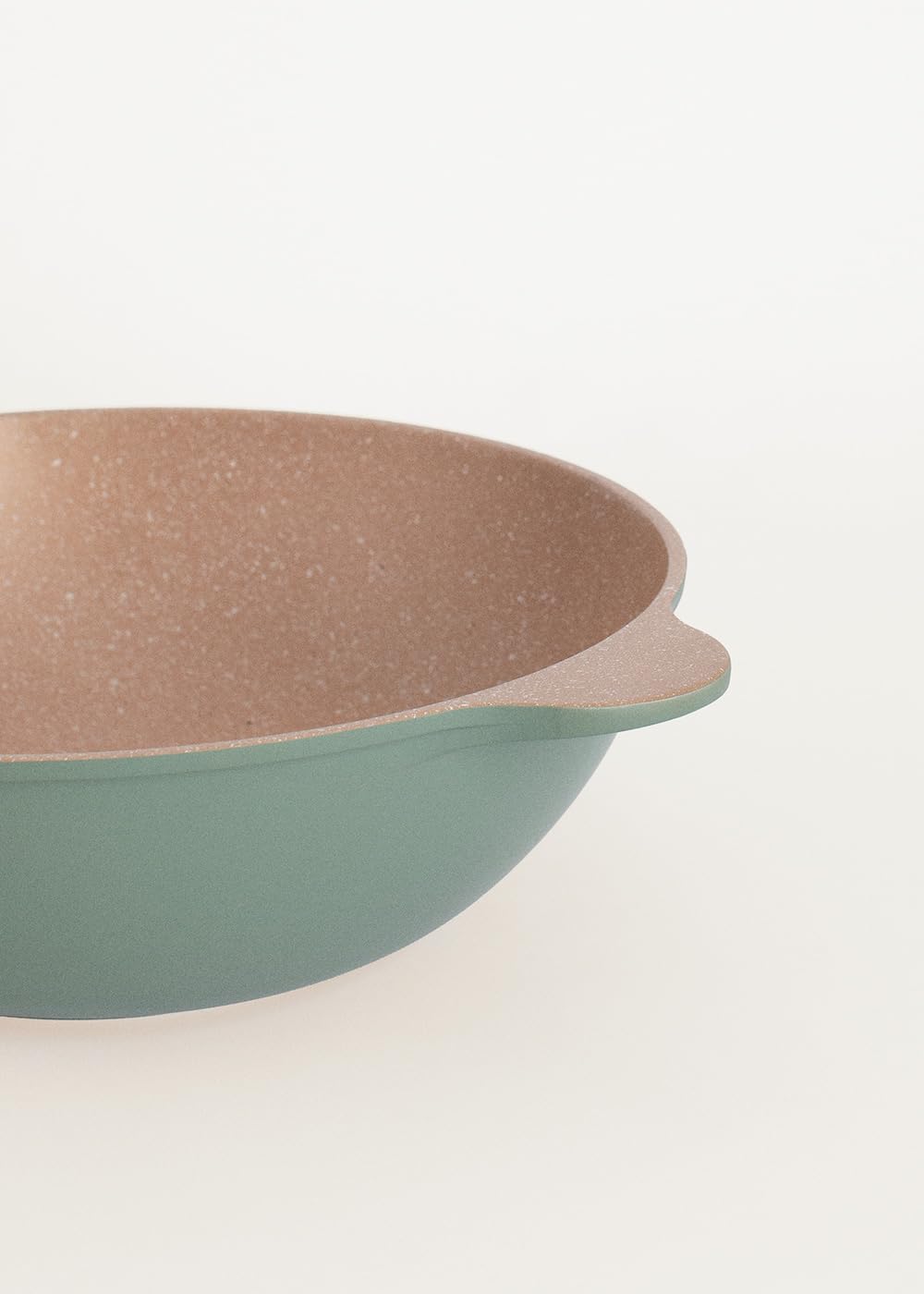 CREATE / WOK STUDIO/Wok aus Aluminiumguss mit Keramikbeschichtung Salbeigrün/Für alle Herdarten geei