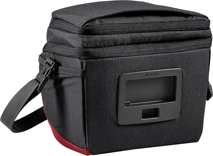 Vaude OnTour Box M (KLICKfix ready) Lenkertaschen Black/Carmine, Black/Carmine
