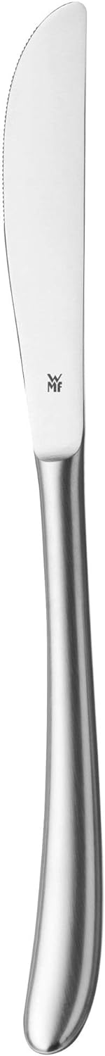 WMF Silk Besteck Set 12 Personen, Essbesteck 60 teilig, Monobloc-Messer, Cromargan Edelstahl mattier