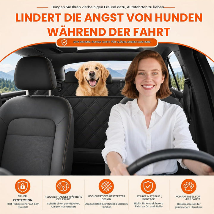 Hundedecke Auto Rückbank Autoschondecke Hund Rücksitz