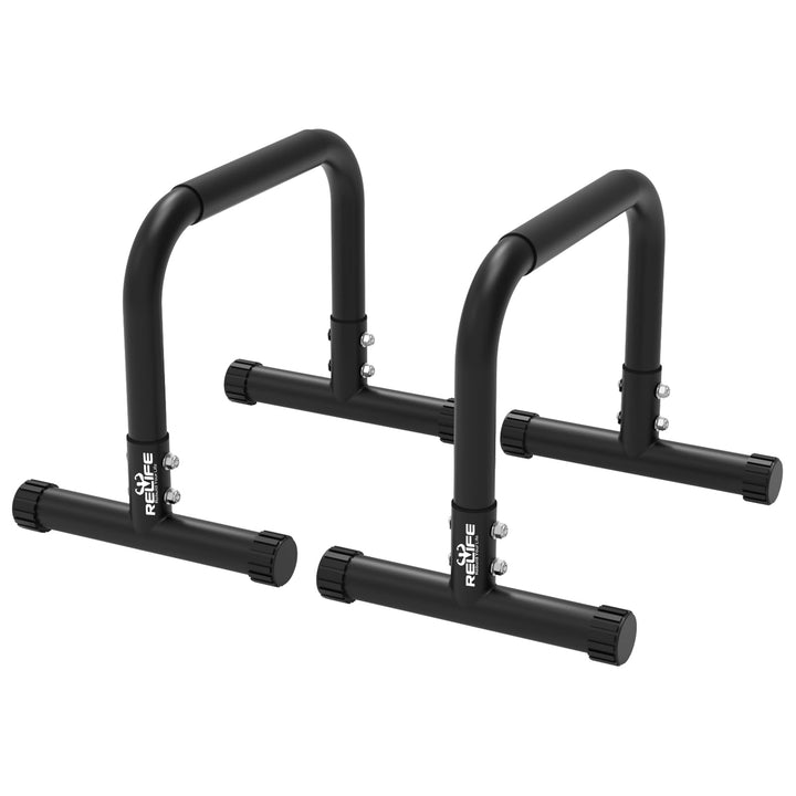RELIFE REBUILD YOUR LIFE Dip Station Dip Bar Barren Parallettes Push Up Dip-Ständer Einstellbar Eins