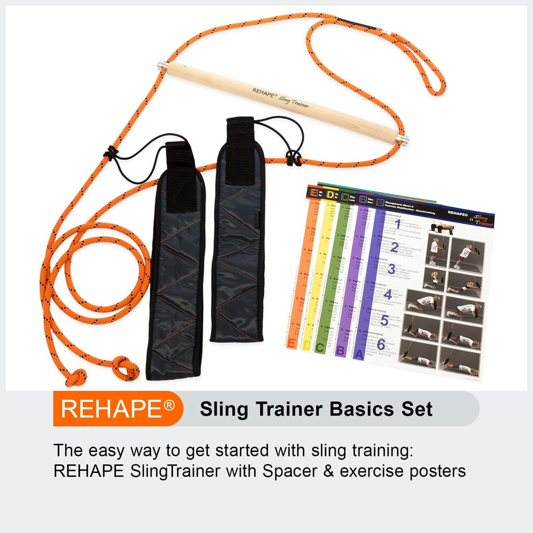 REHAPE Sling Trainer Set 1 - Basis-Set mit Slingtrainer, Abstandhalter und
