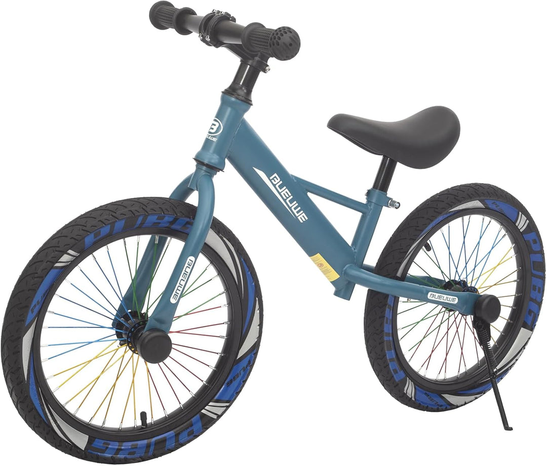 Bueuwe Kinder Laufrad 16 Zoll ab 4-7 Jahre für Mädchen und Junge, Kinderlaufrad mit Verstellbarem Sa