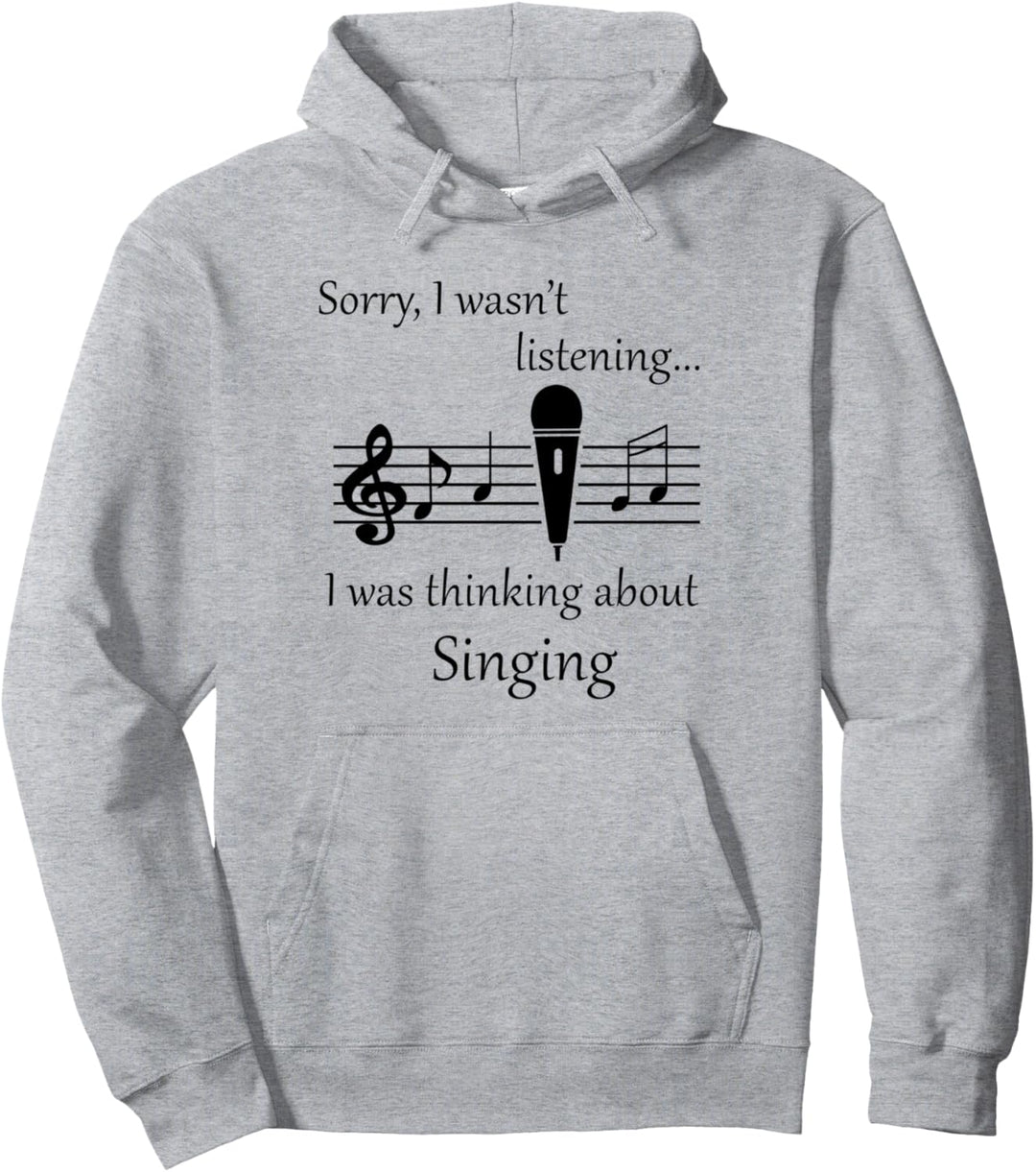 Über das Singen nachdenken Chor Sängerin Musiklehrerin Pullover Hoodie