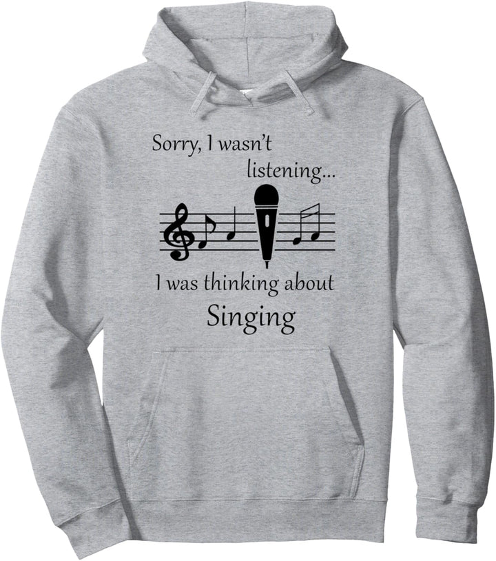 Über das Singen nachdenken Chor Sängerin Musiklehrerin Pullover Hoodie