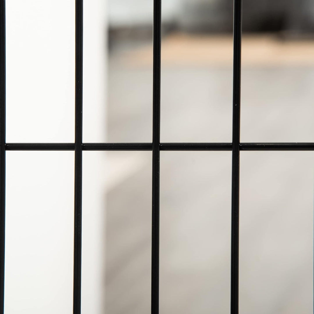 PawHut Absperrgitter für Hunde Schutzgitter Hundegitter mit Stützfüssen Treppengitter Hundeabsperrgi