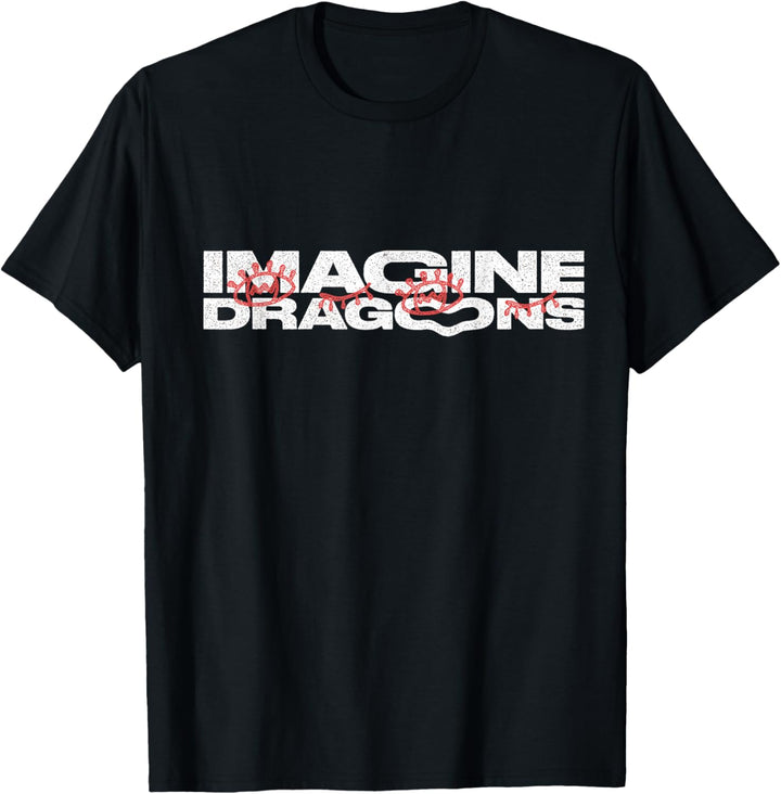 Offizielle Imagine Dragons Exclusive Warp Hands Schwarz T-Shirt