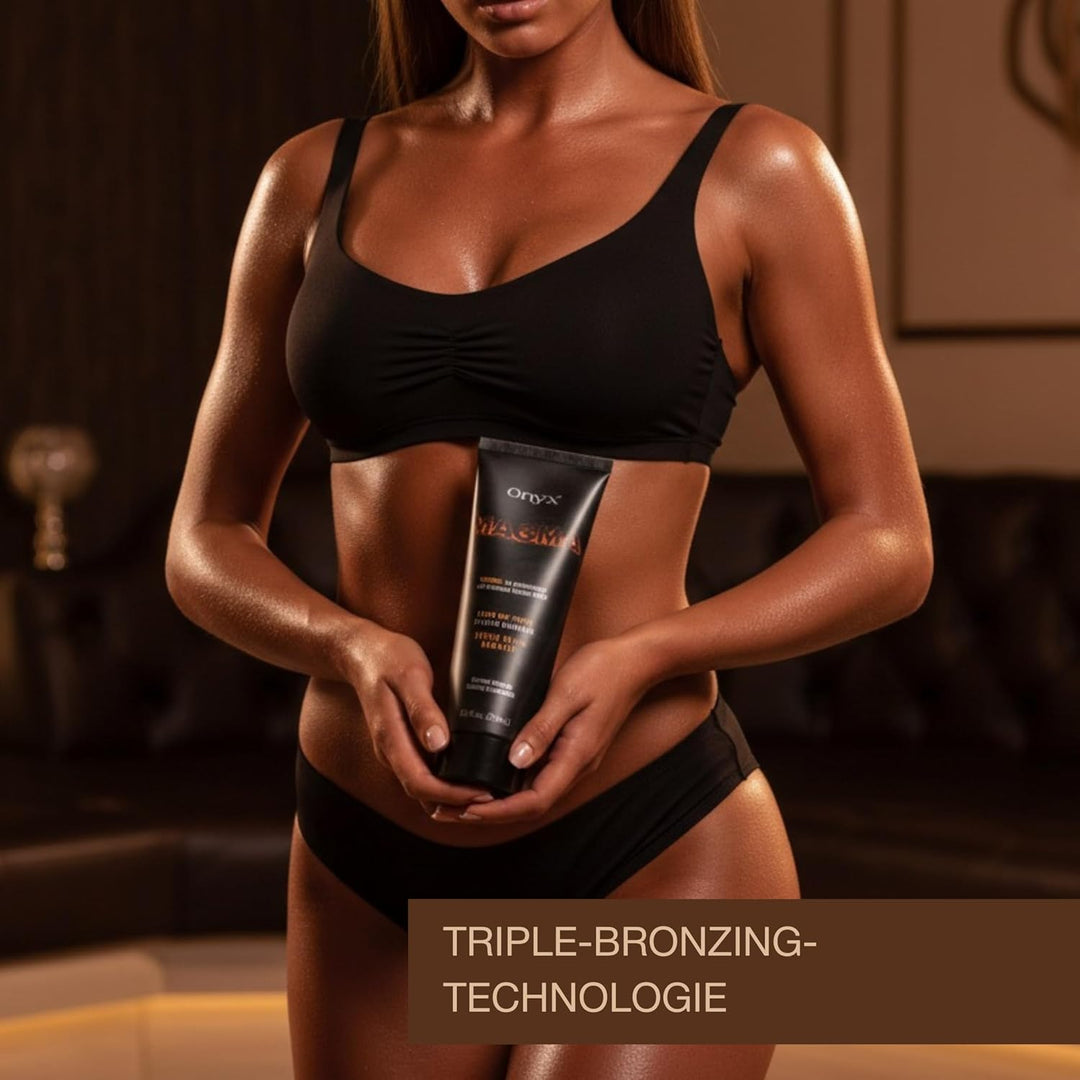 Onyx Magma Solarium Creme mit Bräunungsbeschleuniger und Tingle Effekt - Ultra Hot Triple Black Bron