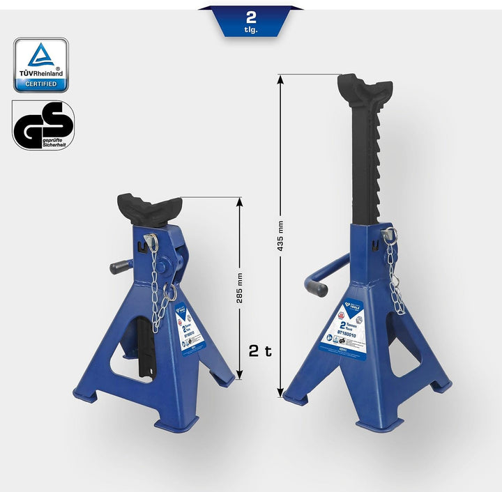 BRILLIANT TOOLS Unterstellböcke mit Schnellentriegelung,