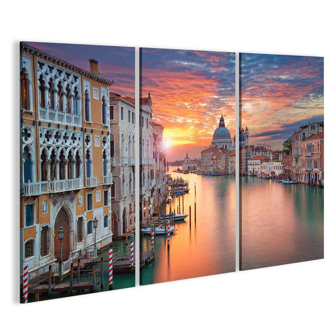 Bild auf Leinwand Venedig. Bild des Canal Grande in Venedig, mit der Basilika Santa Maria Della Salu