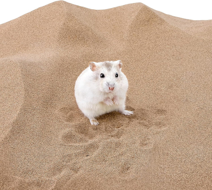 Niteangel Hamster Wüstenbad Sand | Staubfreier Badesand oder Streusand für Hamster, Chinchillas, Ger