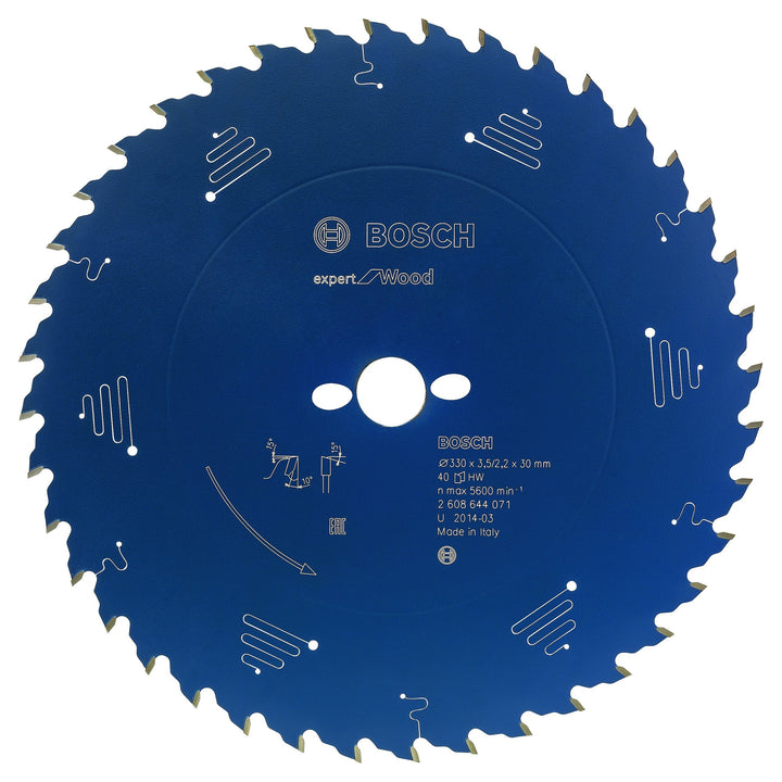 Bosch Professional 1x Kreissägeblatt Expert for Wood (Holz, Sägeblatt Ø 370 x 30 x 4,2 mm, 26 Zähne,