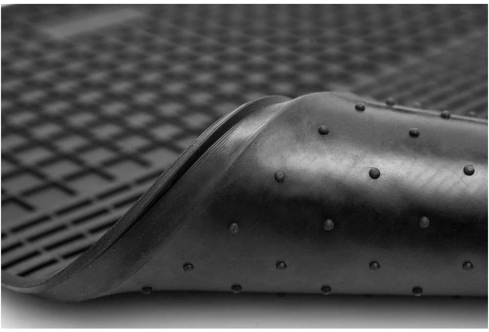 Fussmatten Vorne, Hinten + Tunnel für Kia Picanto 2004-2011 BA Gummi Gumimatten Vorne, Hinten, Tunne