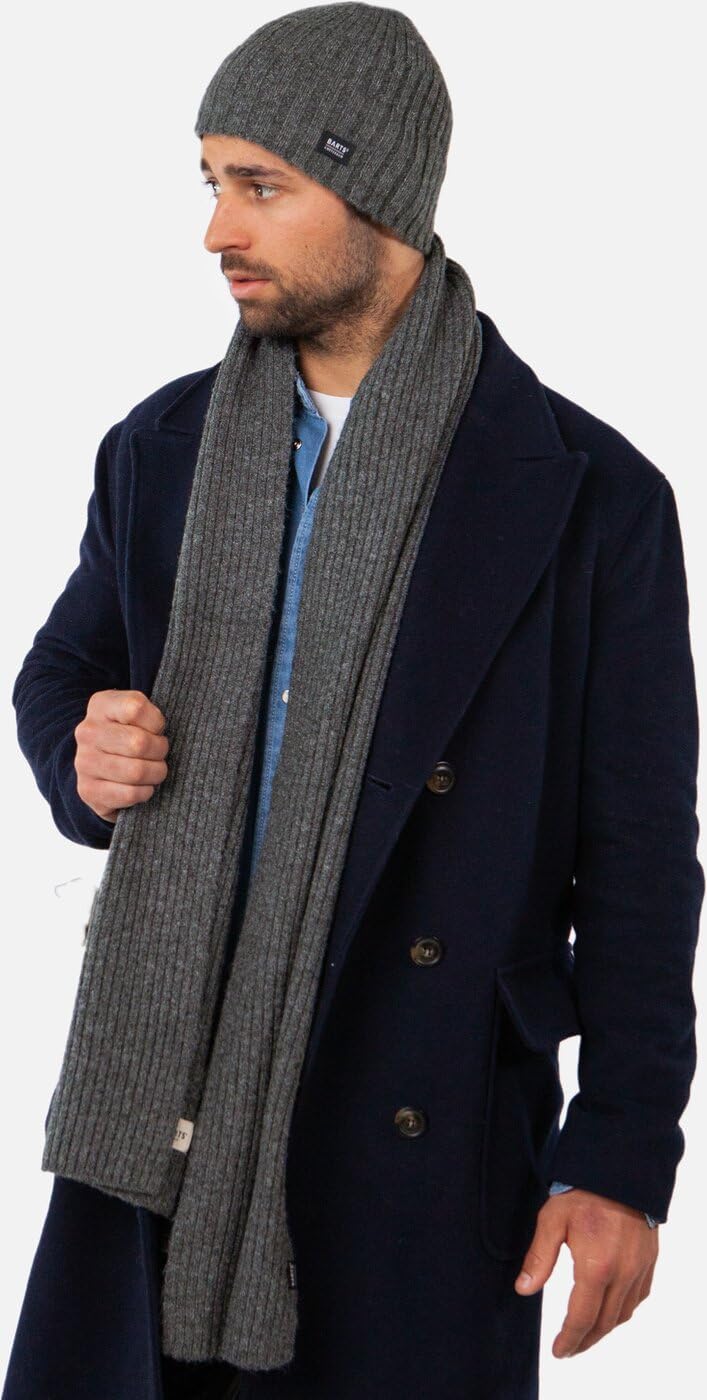 Barts Herren Wyon Scarf Winter-Schal Einheitsgrösse Dark Heather, Einheitsgrösse Dark Heather