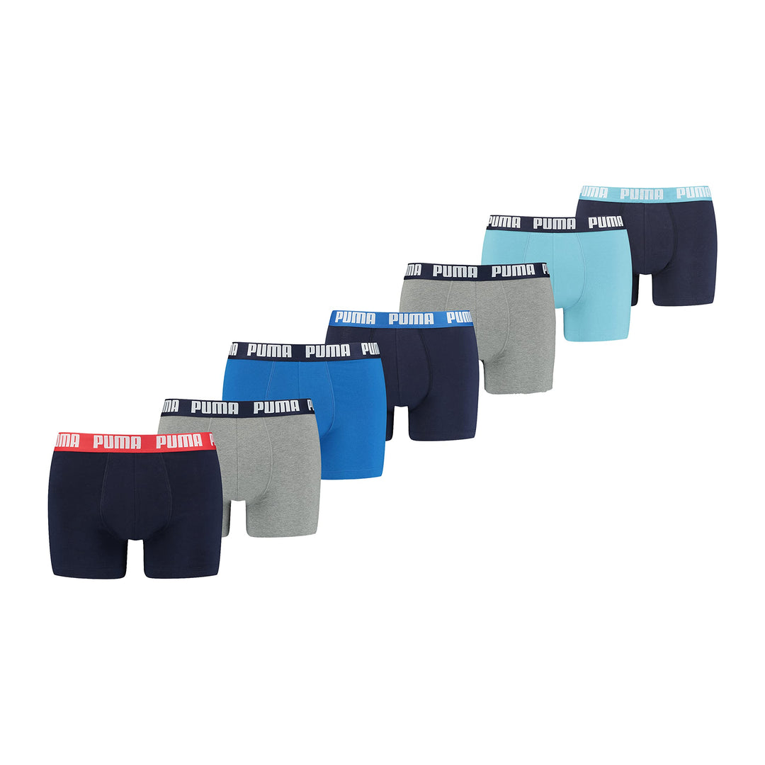 PUMA Basic Herren-Boxershorts Unterhose 7er-Pack XXL Blue Combo, XXL Blue Combo