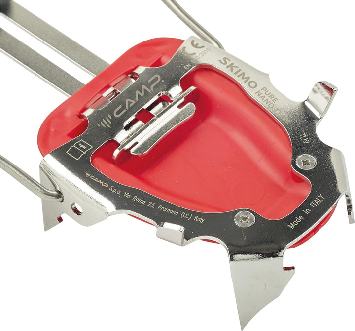 CAMP Skimo Pure Nanotech Rot - Leichtes Robustes Sandvik Nanoflex Steigeisen, Grösse One Size - Farb