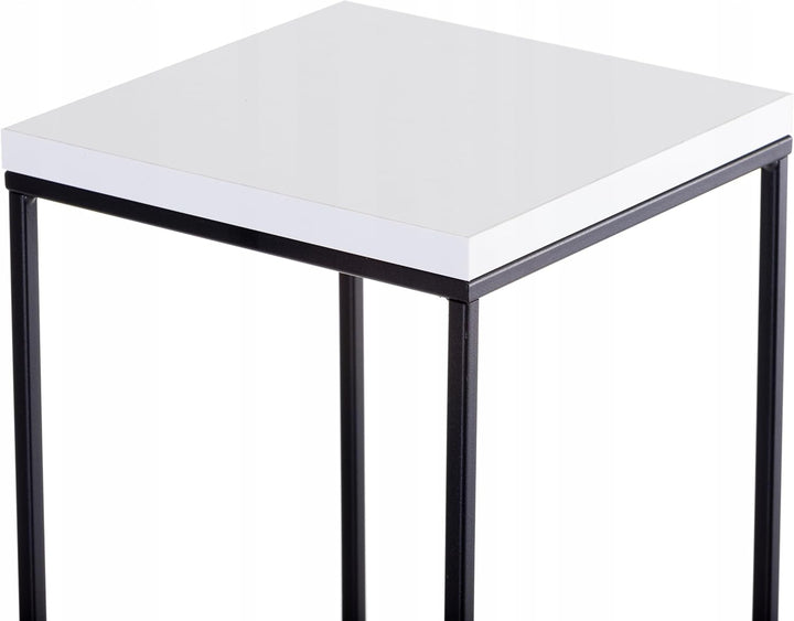 HowHomely Pflanzenständer Metall 80 cm Hoch - Stabiler und Fester Blumenhocker im Loft Stil - Blumen