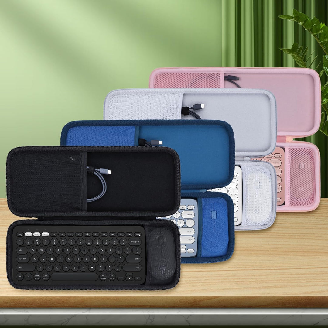 Hart Reise Schutz Hülle Etui Tasche für Logitech Pebble 2 Combo K380s K380 Tastatur und M350 Pebble