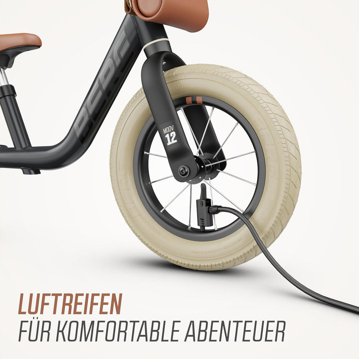 BERG MOOV 12 Laufrad | ab 2,5 Jahre | 12 Zoll | Lauflernrad bis 30 kg mit Luftreifen | Lenkrad und S