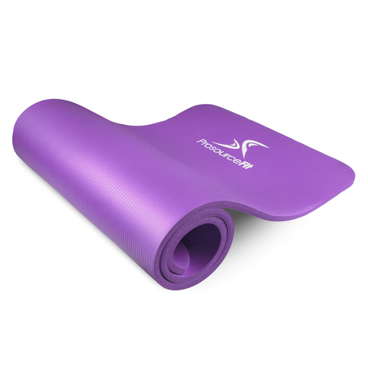 ProsourceFit Extra Thick Yoga and Pilates Mat 1/2" Purple, 1/2" Purple