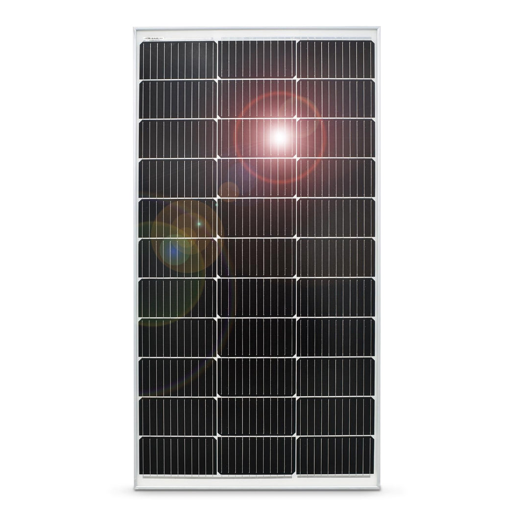 Anern Solarpanel 100W 18V Monokristallin(Hohe Leistung) Für 12V Kfz Batterie, AGM, Gelbatterie ideal