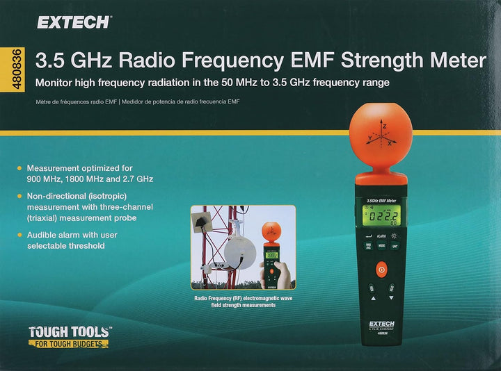 Extech 480836 RF-EMF-Stärkemessgerät, 3,5 GHz