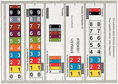 Leitz 66520001 Beschriftungsetikett OCplus, Laser- und Tintenstrahldrucker, 500 Stück, weiss