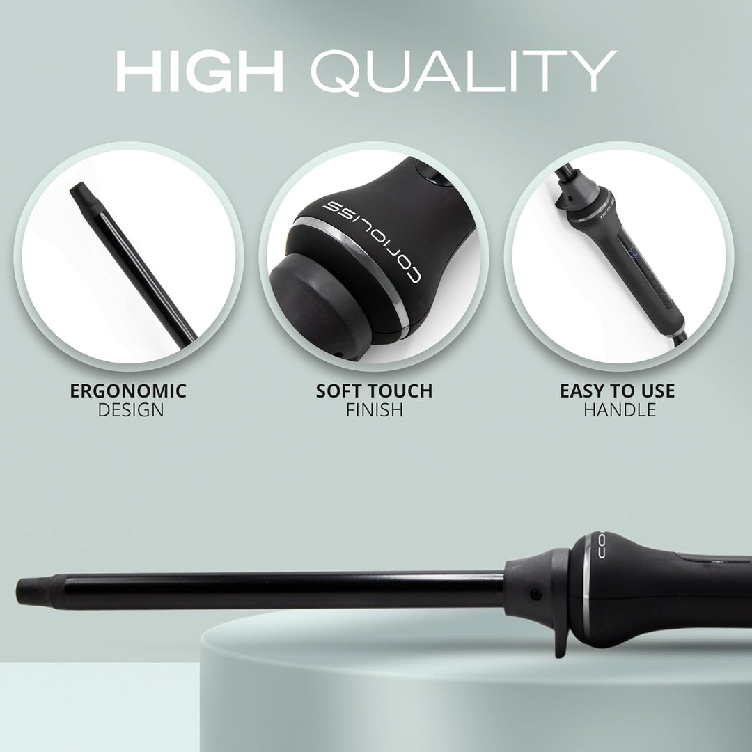 Corioliss Style Stick Digital Lockenstab Schwarz Soft Touch