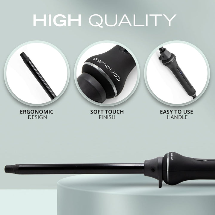 Corioliss Style Stick Digital Lockenstab Schwarz Soft Touch