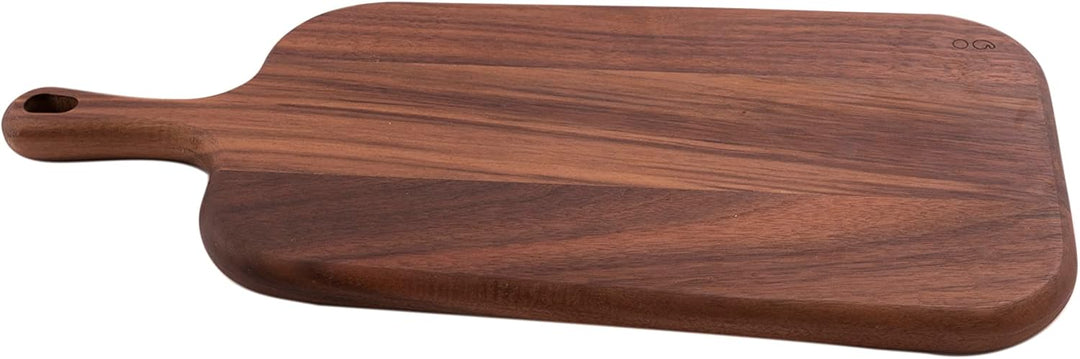 Point-Virgule Servierbrett aus Walnussholz mit Griff, perfekt zum Servieren von Vorspeisen und Käse,