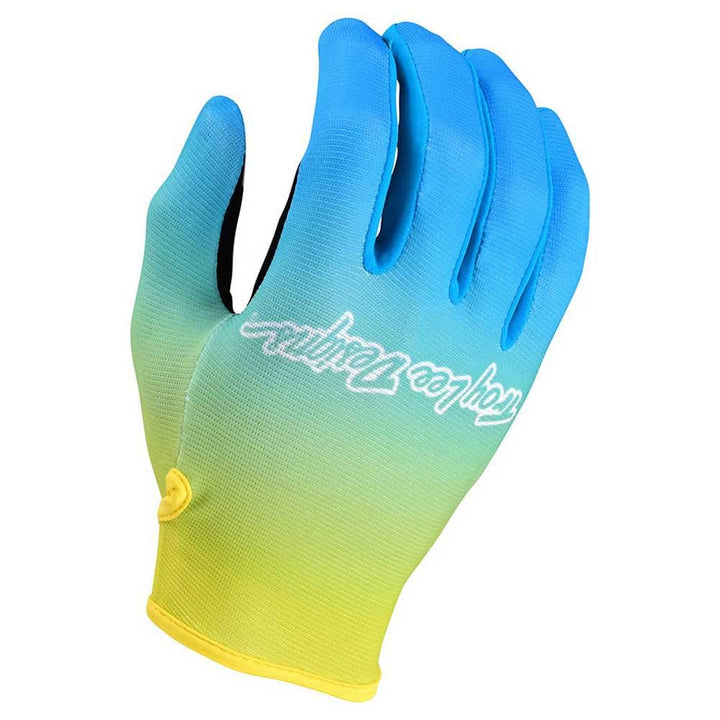 Troy Lee Designs Flowline Faze Motocross Handschuhe Faze - Blau Gelb S, Faze - Blau Gelb S
