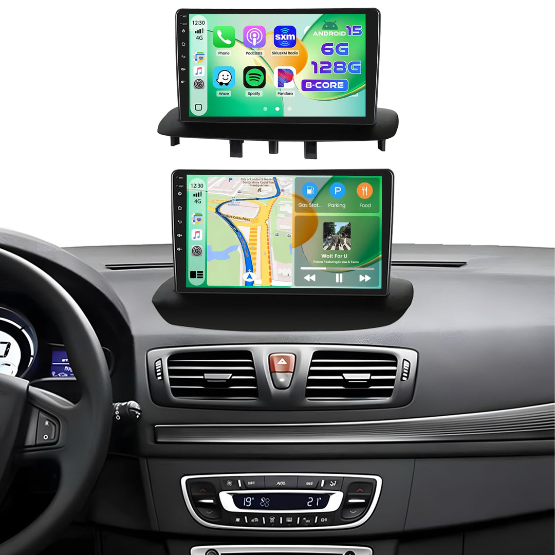 Inefala 8 Kern 6G+128G Android 15 Autoradio für Renault Megane 3 2009-2014 mit Wireless Carplay Andr