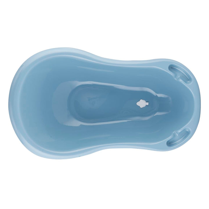keeeper Ergonomische Babywanne mit Stöpsel, Ab 0 bis ca. 12 Monate, 84 x 49 x 29 cm, Maria Pure, Bla
