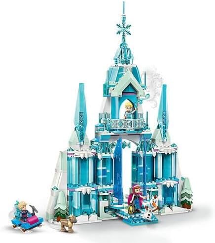 LEGO ǀ Disney Frozen Elsas Winterpalast, BAU- und Spielset für Kinder mit Modell-Palast und Minifigu