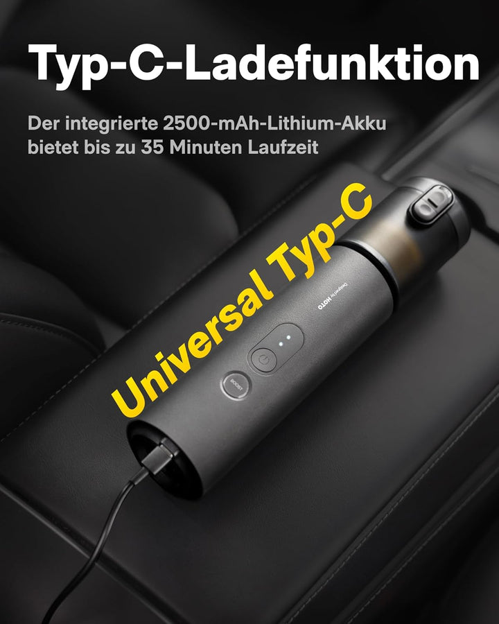 HOTO Handstaubsauger Auto, 4-in-1-Akku-Staubstaubsauger mit 20000Pa Starker Saugkraft, Elektrischer