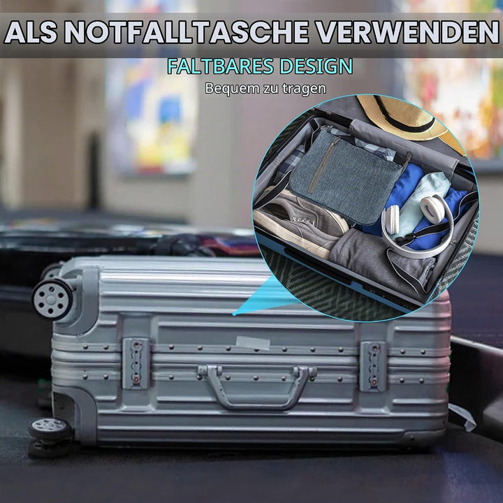 Vomgomfom Leichte Faltbare Reisetasche Gross 65L Sporttasche Damen Herren mit Schuhfach, Travel Duff