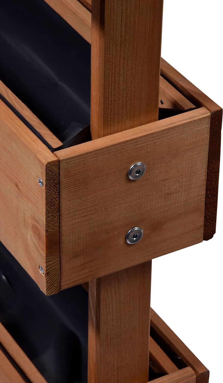 dobar® 58525e Vertikales Blumenbeet Dreistufig | Vertikales Hochbeet mit 3 Pflanzkästen | Vertikalbe