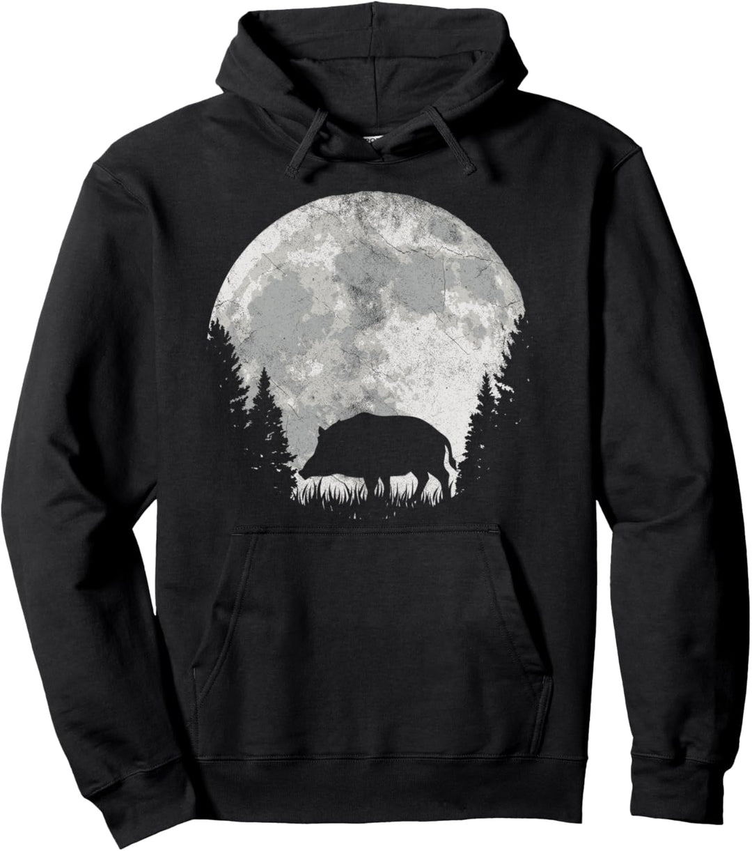 Wildschwein Keiler Jäger Pullover Hoodie