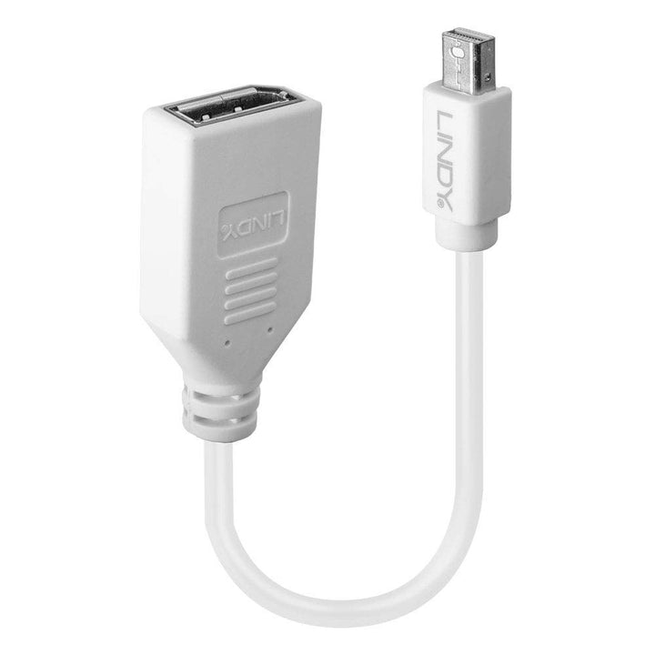 LINDY 41021 Adapterkabel Mini-DP (M)/DP (F) Kupplung, Premium geschirmt weiss