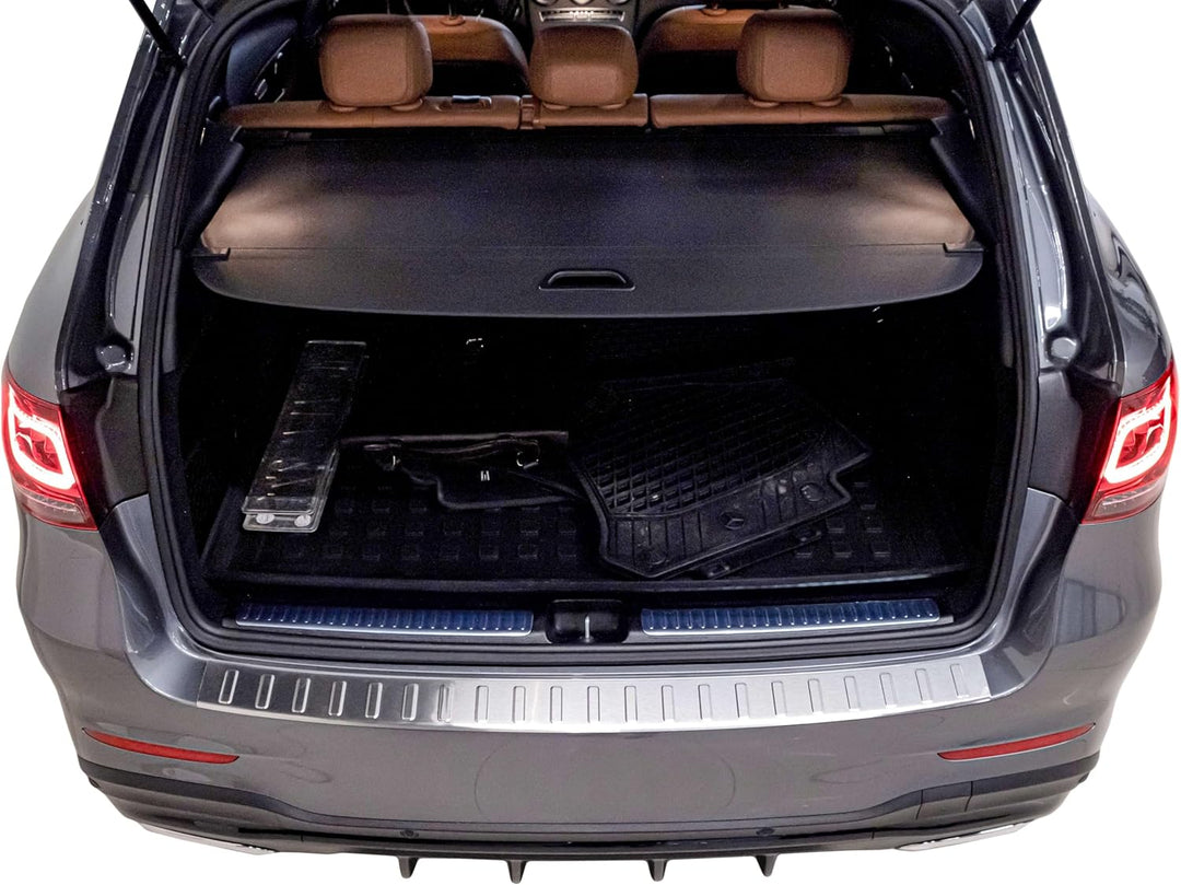 Ladekantenschutz Edelstahl MATT kompatibel für MERCEDES GLC KLASSE X253 | 2015-03.2019 | premium Qua